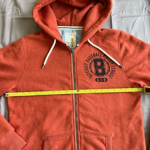 Esprit Zip-Up Hoodie 'Jacket TRAYNE' in Orange Size XL men - Picture 9 of 16